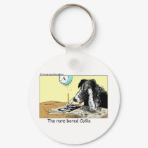 Bored Border Collie Funny Gifts Tees Collectibles keychains