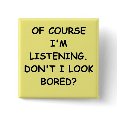 BORED PINBACK BUTTON by jimbuf