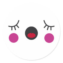 Bored Face Sticker