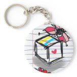 bored in class doodled keychains