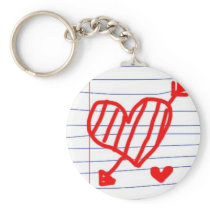 bored in class doodled keychains