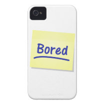Bored Post-It Note iPhone 4 4s White Cover Design Iphone 4 Case-mate Cases