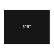 bored postcards