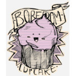 boredom cupcake t-shirts