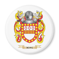 Borg Coat of Arms (Family Crest) Refrigerator Magnets