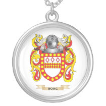 Borg Coat of Arms (Family Crest) Personalized Necklace