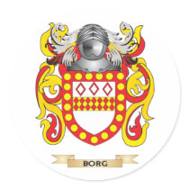Borg Coat of Arms (Family Crest) Sticker
