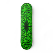 Borg Green Fractal Star Skate Deck