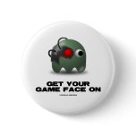 Borg (Retro Avatar Game Face) Pinback Buttons