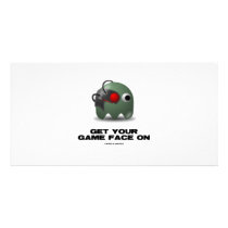 Borg (Retro Avatar Game Face) Customized Photo Card