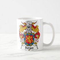 Borges Family Crest mugs by coatsofarms Borges Family Crest mugs
