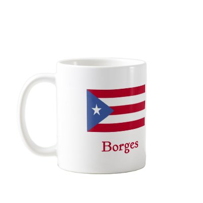Borges Puerto Rican Flag Coffee Mug by NameGame