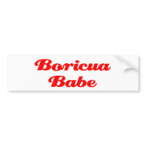 Boricua Babe Bumper Stickers