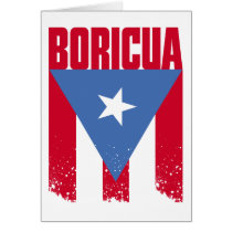 Boricua Flag Greeting Cards