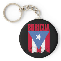 Boricua Flag Keychain
