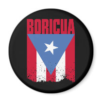 Boricua Flag Refrigerator Magnet
