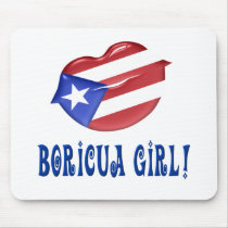 Boricua Girl Mouse Mats