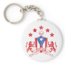Boricua Heraldy Key Chain