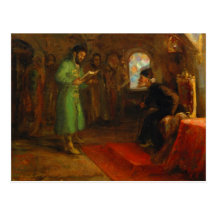 Boris Godunov with Ivan the Terrible Post Card