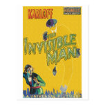 Boris Karloff as The Invisible Man Postcards