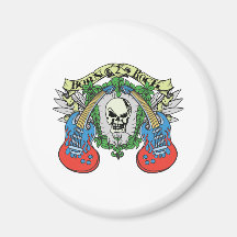 Born 2 Rock Skull Magnets