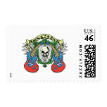 Born 2 Rock Skull Postage Stamp