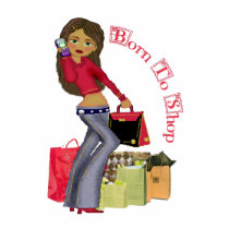 Born 2 Shop t-shirts