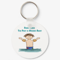 Born Again Boy in Water keychains