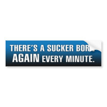 Born Again bumper stickers