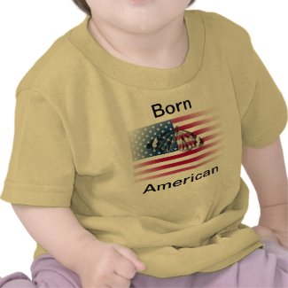 Born American custom t-shirt for babies