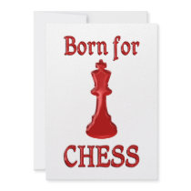Born for Chess Personalized Invitations