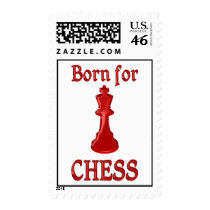 Born for Chess Postage Stamp