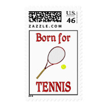 Born for Tennis Postage Stamps