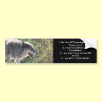 BORN FREE bumper stickers