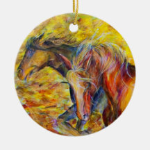 Born Free Horses Christmas Ornament