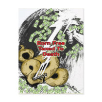 Born Free Taxed To Death postcards