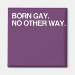 BORN GAY. NO OTHER WAY MAGNETS