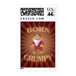 Born Grumpy Postage Stamp