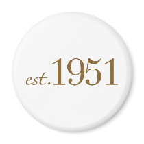 Born in 1951 (60th Birthday) magnets