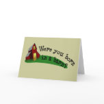 Born in a Barn Quote Greeting Card
