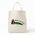 Born in a Barn Quote Grocery Tote bags