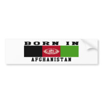Born In Afghanistan Bumper Sticker