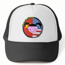 Born in China Loved in the USA Big Girl Mesh Hats