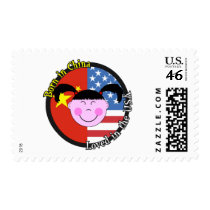 Born in China Loved in the USA Big Girl Stamps