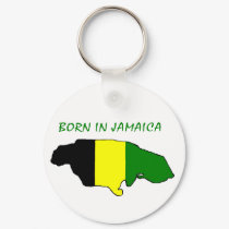 Born In Jamaica Keychain by nativedawta Born In Jamaica Keychain