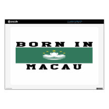 Born In Macau Skins For 17" Laptops
