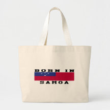 Born In Samoa Canvas Bag