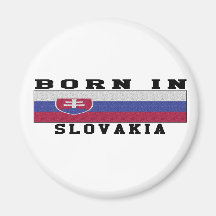 Born In Slovakia Refrigerator Magnet