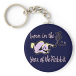 Born in the Year of the Rabbit Chinese Zodiac keychains