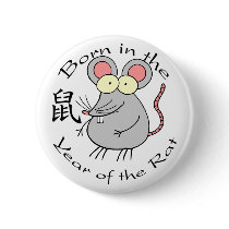 Born in the Year of the Rat (Chinese) buttons